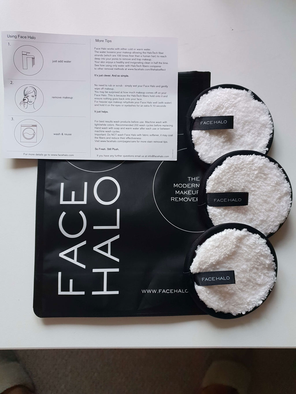 Face Halo set to remove makeup