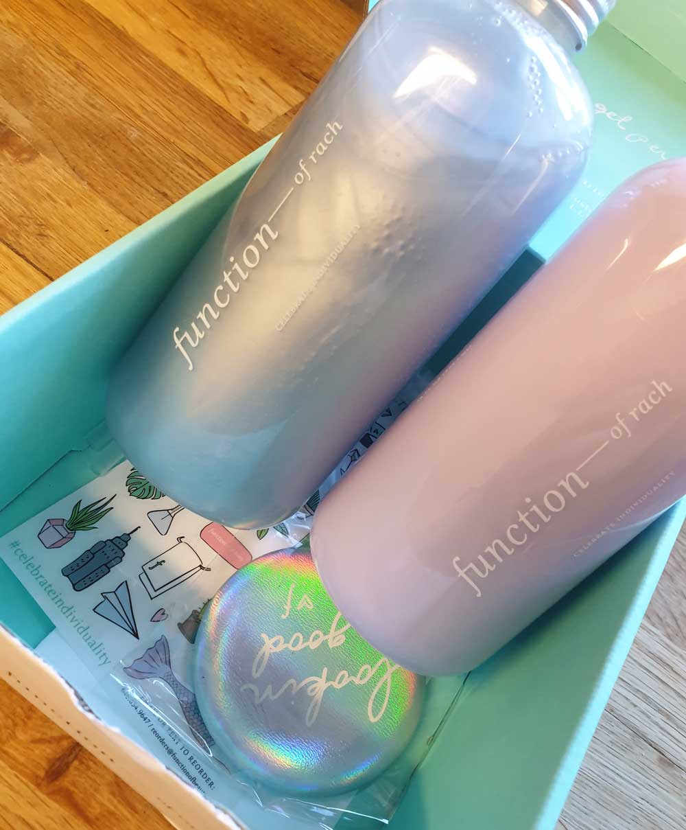 function of beauty - shampoo and conditioner review