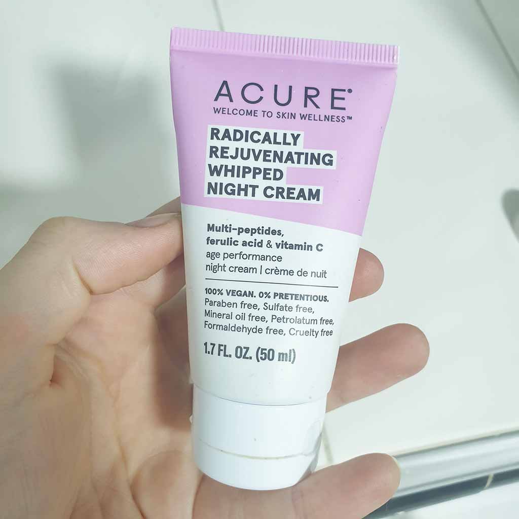 Acure Radically Rejuvenating Whipped Night Cream - this is my review after using for a few weeks